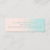 Modern Professional Faux Lashes, zilver Mini Visitekaartje (Achterkant)