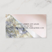 Modern Professional Geometric, marmer Visitekaartje (Achterkant)