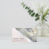 Modern Professional Geometric, marmer Visitekaartje (Staand voorkant)