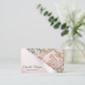 Modern Professional Geometric, Ombre Marble Visitekaartje (Staand voorkant)