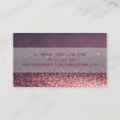 Modern Professional, Glitter Bokeh, Cupcake Macaro Visitekaartje (Achterkant)