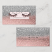 Modern Professional Glitter Faux Lashes, Lijst Visitekaartje (Voorkant / Achterkant)