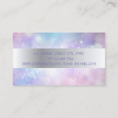 Modern Professional Glitter Lashes Makeup Visitekaartje (Achterkant)