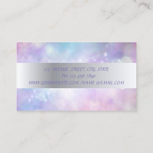 Modern Professional Glitter Lashes Makeup Visitekaartje