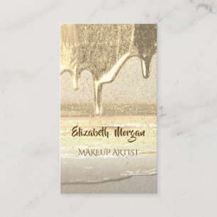 Modern Professional, Gold Confetti, druppels Visitekaartje