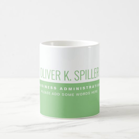 Modern Professional Half-Sage White Koffiemok (Center)