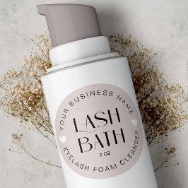 Modern Professional Lash Extension Foam Cleanser Ronde Sticker
