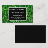 Modern Professional Lawn Care Gardener Services Bu Visitekaartje (Voorkant / Achterkant)