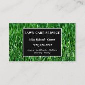 Modern Professional Lawn Care Gardener Services Bu Visitekaartje (Voorkant)