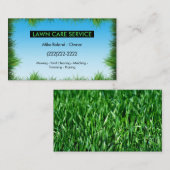 Modern Professional Lawn Care Gardener Services Visitekaartje (Voorkant / Achterkant)