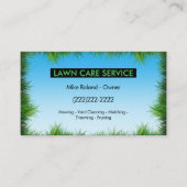 Modern Professional Lawn Care Gardener Services Visitekaartje (Voorkant)