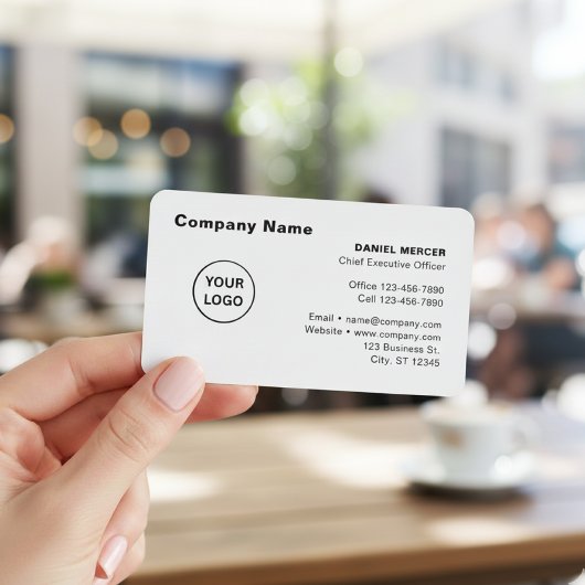 Modern Professional Logo Design Visitekaartje