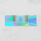 Modern Professional, Lotus, Holographic Mini Visitekaartje (Voorkant)