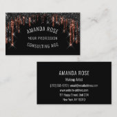 Modern Professional Makeup Artist Hair Eyelash Visitekaartje (Voorkant / Achterkant)