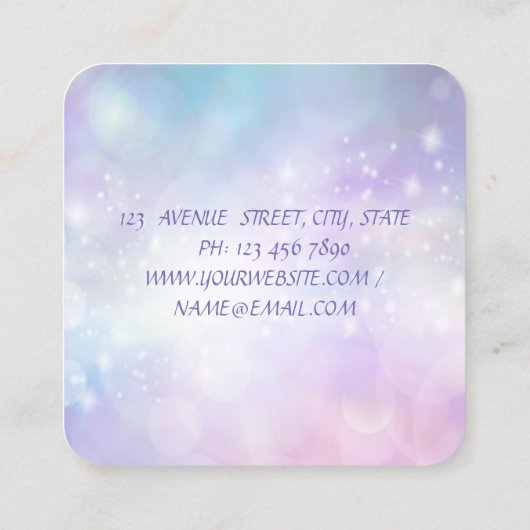 Modern Professional, Makeup, Lip Vierkante Visitekaartje (Achterkant)