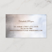 Modern Professional, Mettalic, Donuts, Bakery Visitekaartje (Achterkant)