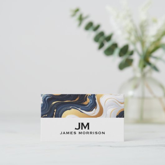 Modern Professional Minimalist Executive Generic B Visitekaartje (Staand voorkant)