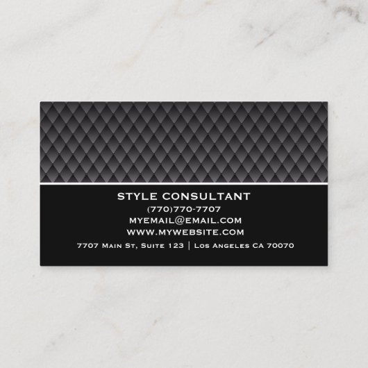 Modern Professional Minimalist Executive Generic B Visitekaartje (Achterkant)