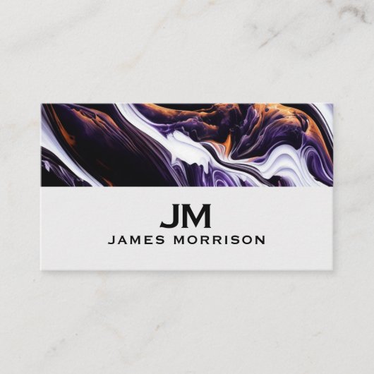 Modern Professional Minimalist Executive Generic B Visitekaartje (Voorkant)