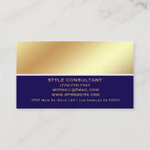 Modern Professional Minimalist Executive Generic B Visitekaartje (Achterkant)