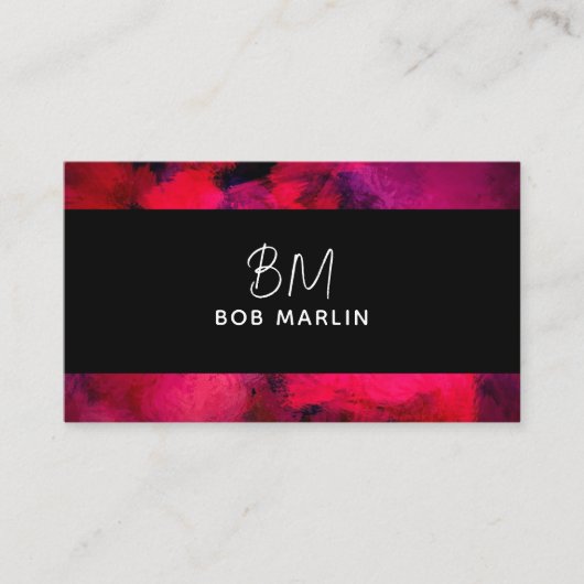 Modern Professional Minimalist Executive Generic B Visitekaartje (Voorkant)