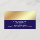 Modern Professional Minimalist Executive Generic B Visitekaartje (Achterkant)