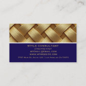 Modern Professional Minimalist Executive Generic B Visitekaartje (Achterkant)