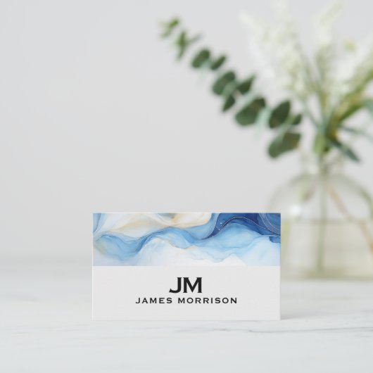 Modern Professional Minimalist Executive Generic B Visitekaartje (Staand voorkant)