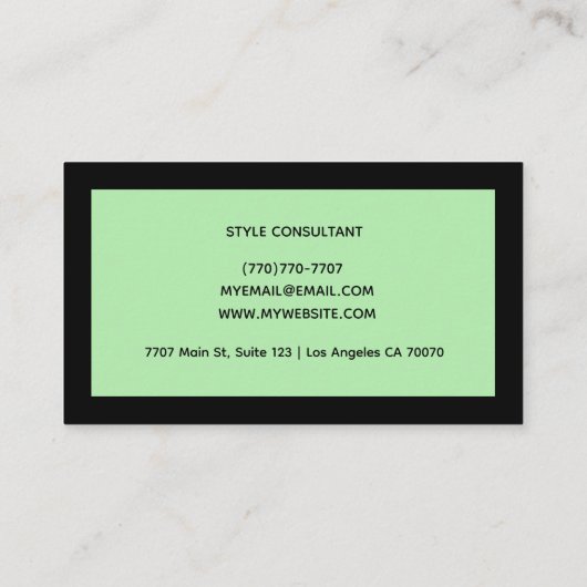 Modern Professional Minimalist Executive Generic Visitekaartje (Achterkant)