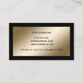 Modern Professional Minimalist Executive Generic Visitekaartje (Achterkant)
