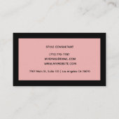 Modern Professional Minimalist Executive Generic Visitekaartje (Achterkant)