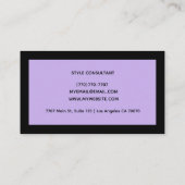 Modern Professional Minimalist Executive Generic Visitekaartje (Achterkant)