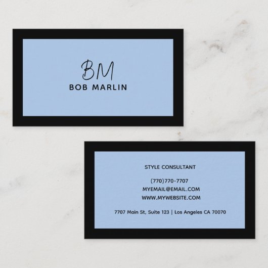 Modern Professional Minimalist Executive Generic Visitekaartje (Voorkant / Achterkant)