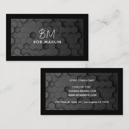 Modern Professional Minimalist Executive Generic Visitekaartje (Voorkant / Achterkant)