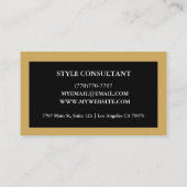 Modern Professional Minimalist Executive Generic Visitekaartje (Achterkant)