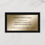 Modern Professional Minimalist Executive Generic Visitekaartje (Achterkant)