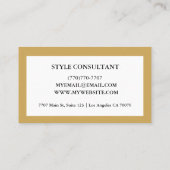 Modern Professional Minimalist Executive Generic Visitekaartje (Achterkant)