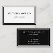 Modern Professional Minimalist Luxury Visitekaartje (Voorkant / Achterkant)