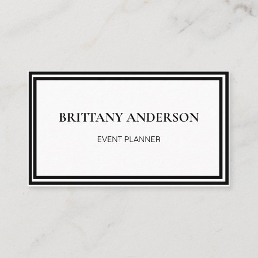 Modern Professional Minimalist Luxury Visitekaartje (Voorkant)