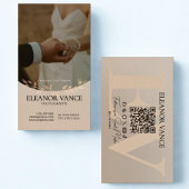 Modern Professional Minimalist Monogrammed Logo Visitekaartje