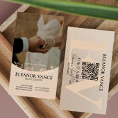 Modern Professional Minimalist Monogrammed Logo Visitekaartje