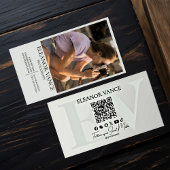 Modern Professional Minimalist Monogrammed Logo Visitekaartje