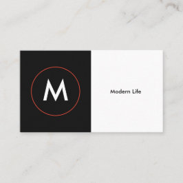 Modern Professional Monogram Visitekaartje