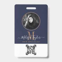 Modern Professional Navy Blue Gold Handtekening