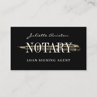Modern professional notary public Business Card Visitekaartje