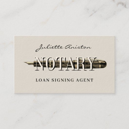 Modern professional notary public Business Card Visitekaartje (Voorkant)