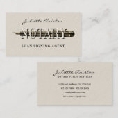 Modern professional notary public Business Card Visitekaartje (Voorkant / Achterkant)