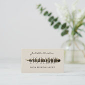 Modern professional notary public Business Card Visitekaartje (Staand voorkant)