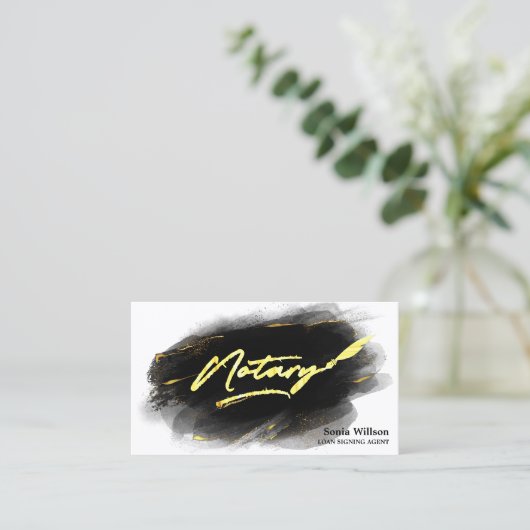 Modern Professional Notional Loan Signing Agent Go Visitekaartje (Staand voorkant)