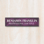 Modern Professional Office Door Sign Deurbordje (Voorkant)